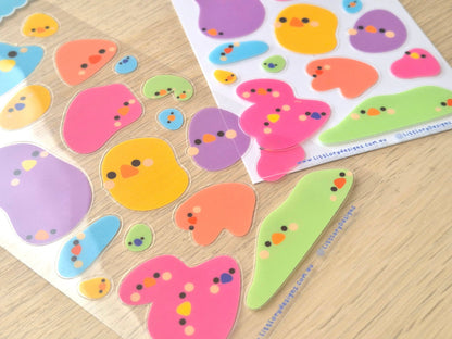 Sticker Sheet - Rainbow Bubbles