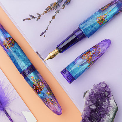 BENU Briolette Fountain pen - Amethyst Tide