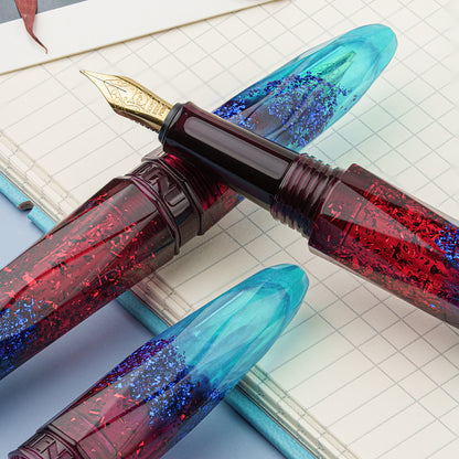 BENU Briolette Fountain pen - Fiery Azure