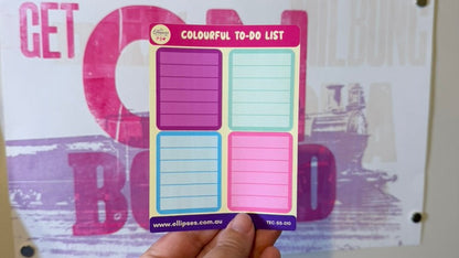 Sticker Sheet: Colourful To Do List