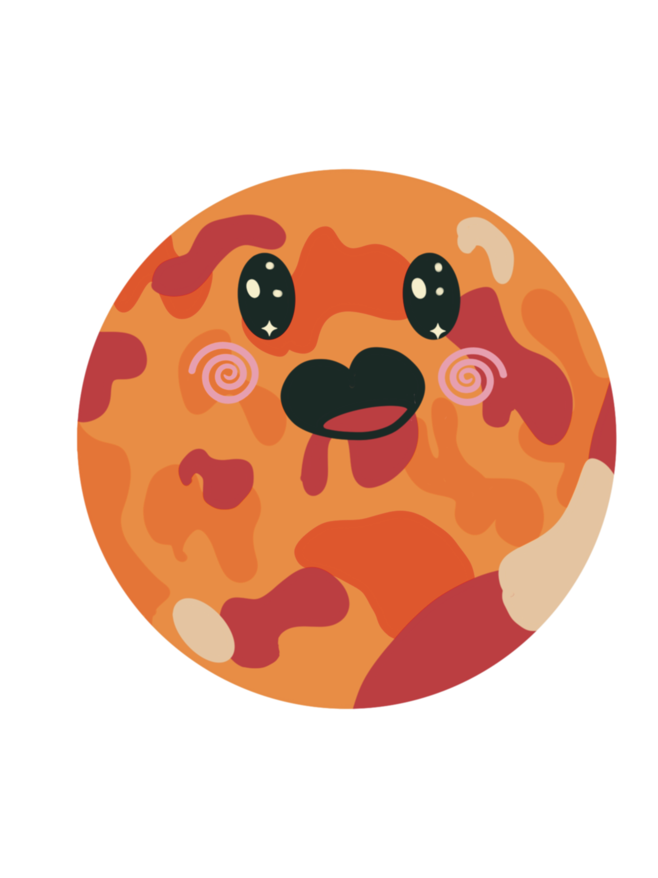 Vinyl Stickers - Happy Planets (Matte Laminate)