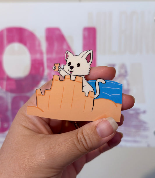 Sticker - Westie's Sandcastle