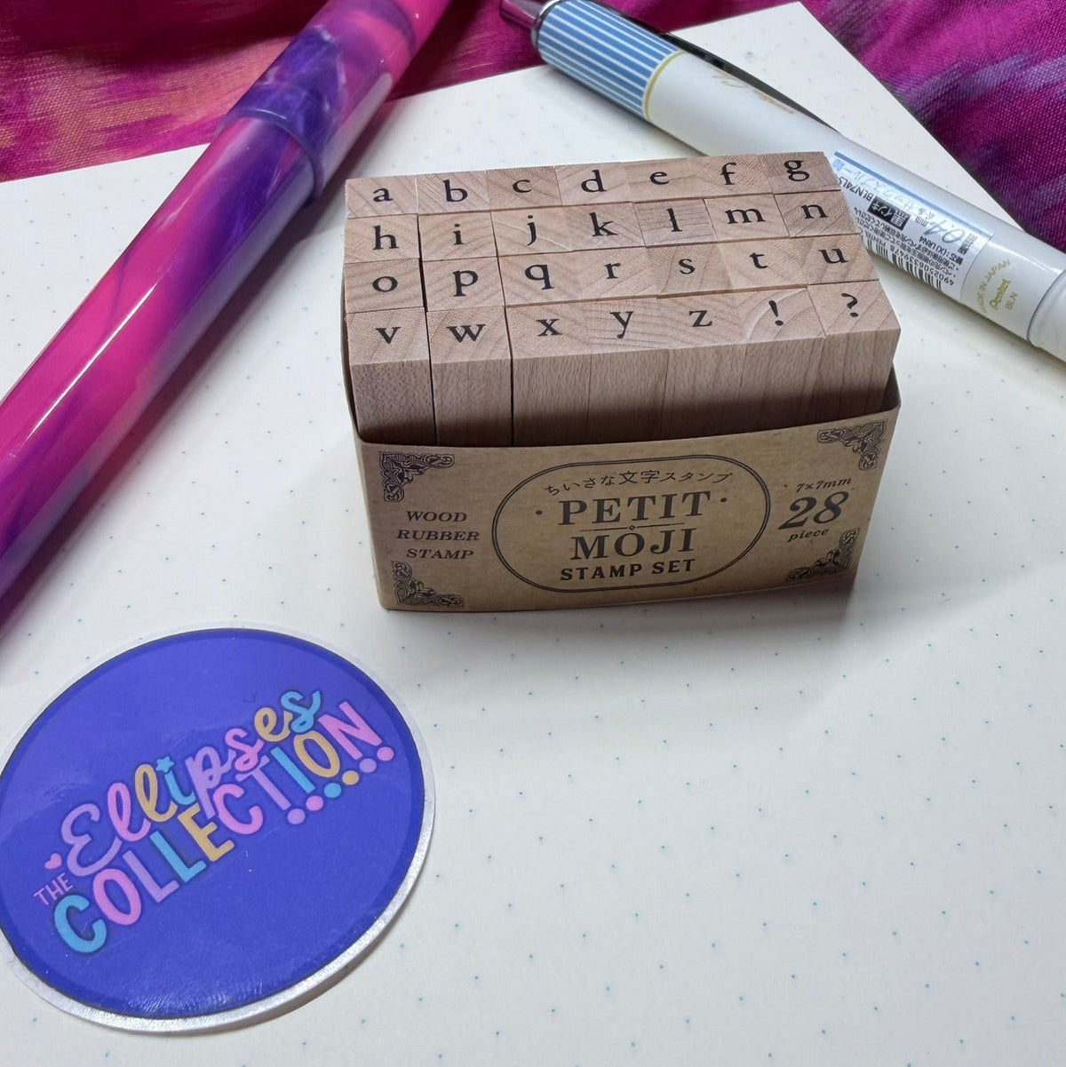 Stamps - Petit Moji Stamp Set - Serif Lowercase