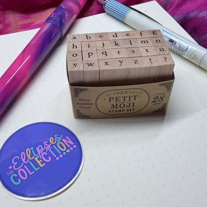 Stamps - Petit Moji Stamp Set - Serif Lowercase