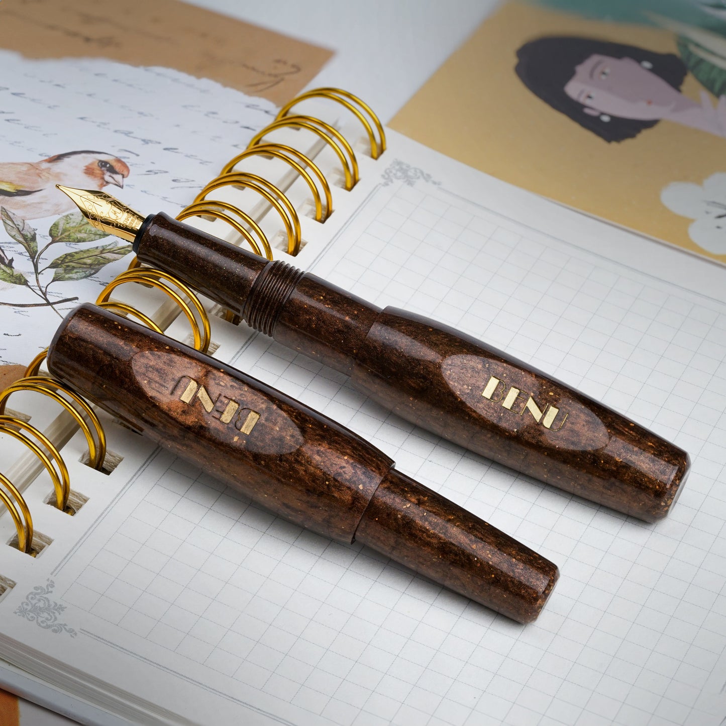 BENU Pixie Fountain pen - Coffee Brown