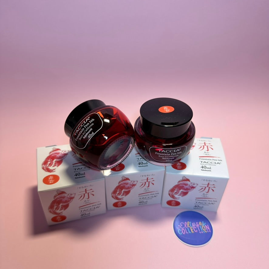 Taccia Sunao-iro Fountain Pen Ink - Aka (Red)