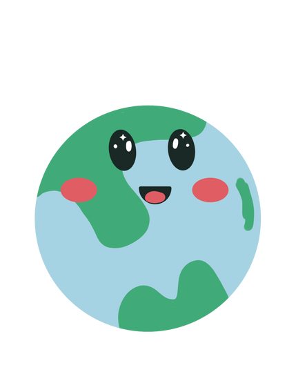 Vinyl Sticker - Happy Planets (Sparkly Laminate)