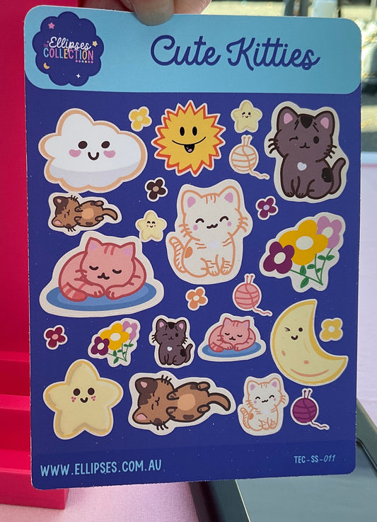 Sticker Sheet: Cute Kitties