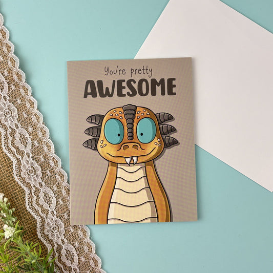 Greeting Card - Awesome Diggy