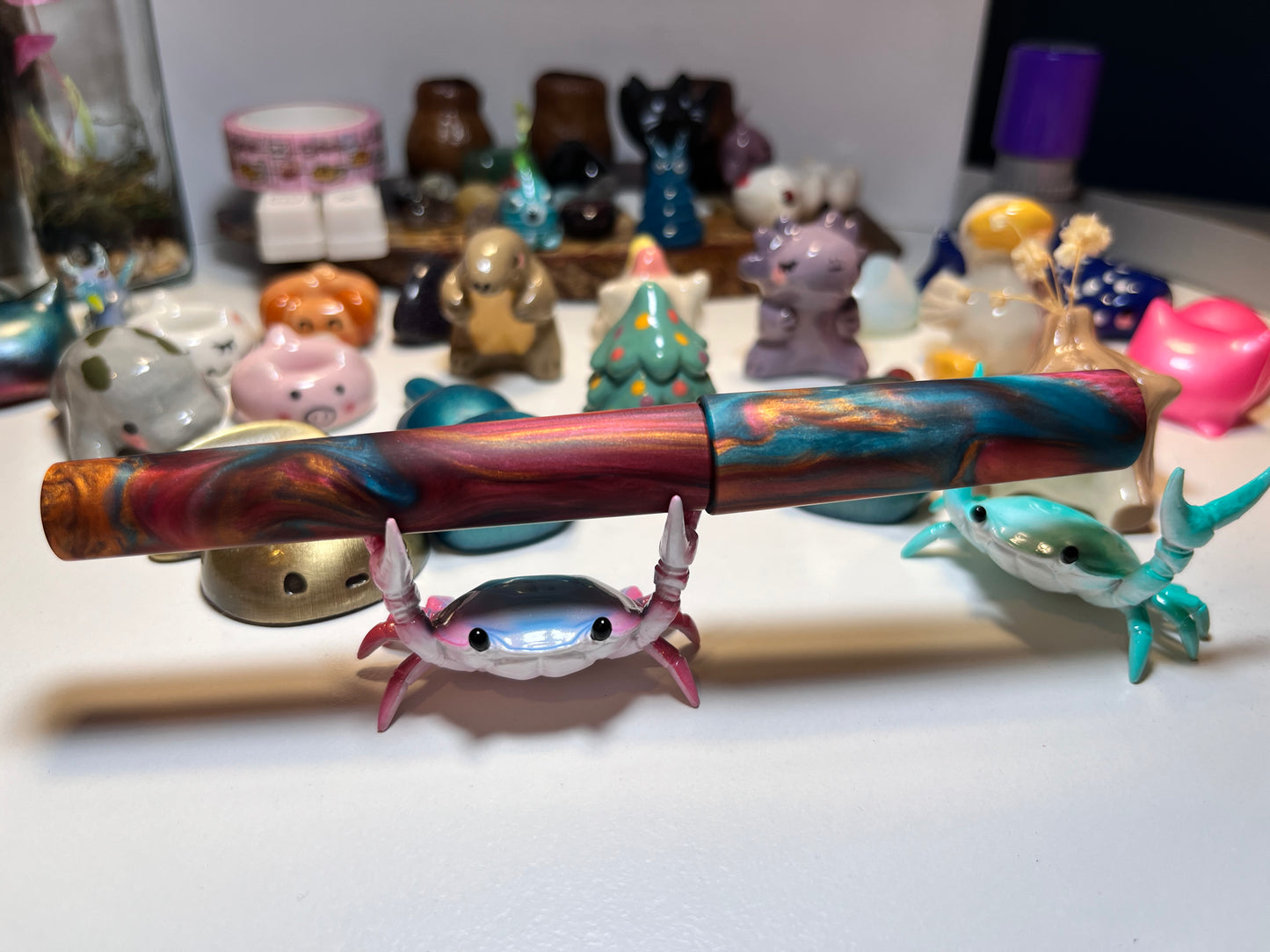 Just Turnings x The Ellipses Collection: Copper Galaxy Fountain Pen (Matte)