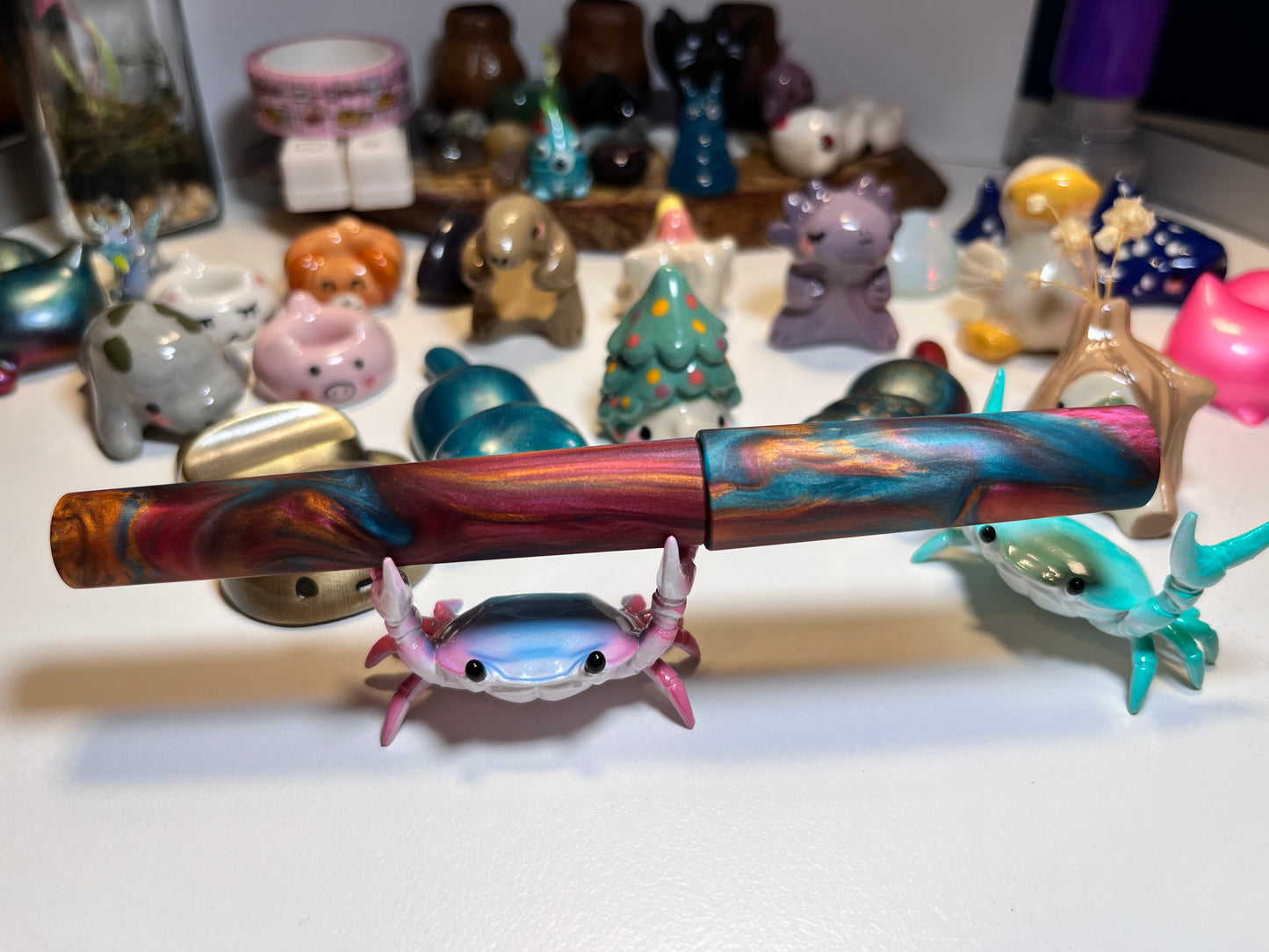 Just Turnings x The Ellipses Collection: Copper Galaxy Fountain Pen (Matte)