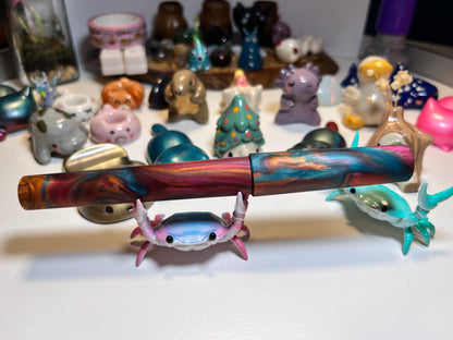 Just Turnings x The Ellipses Collection: Copper Galaxy Fountain Pen (Matte)