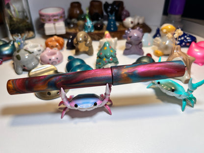 Just Turnings x The Ellipses Collection: Copper Galaxy Fountain Pen (Matte)