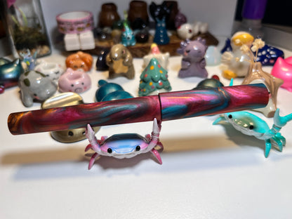 Just Turnings x The Ellipses Collection: Copper Galaxy Fountain Pen (Matte)