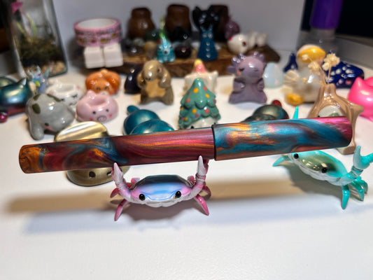 Just Turnings x The Ellipses Collection: Copper Galaxy Fountain Pen (Matte)