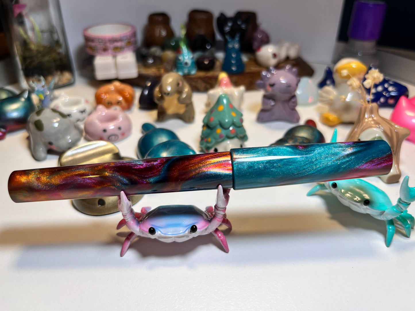 Just Turnings x The Ellipses Collection: Copper Galaxy Fountain Pen (A)