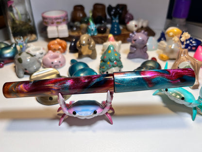 Just Turnings x The Ellipses Collection: Copper Galaxy Fountain Pen (A)