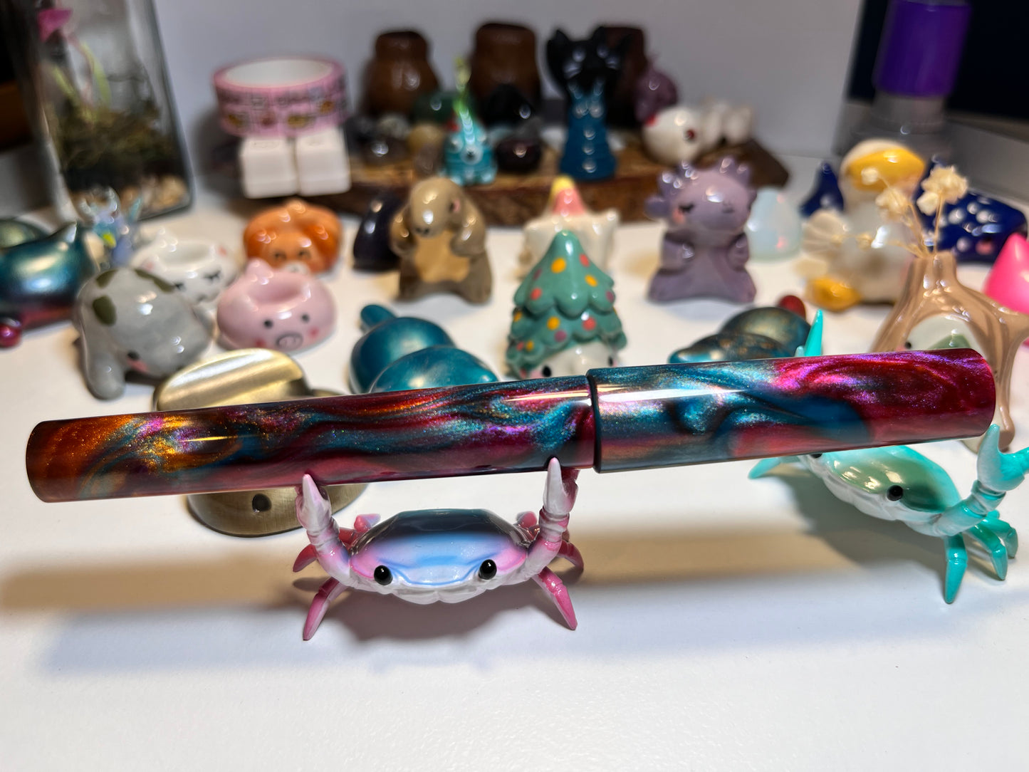 Just Turnings x The Ellipses Collection: Copper Galaxy Fountain Pen (A)