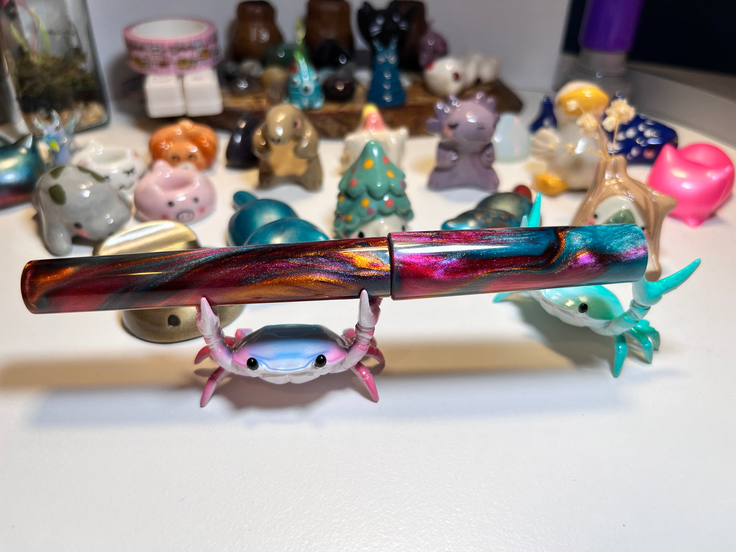 Just Turnings x The Ellipses Collection: Copper Galaxy Fountain Pen (B)