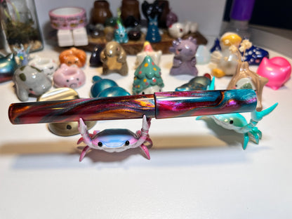 Just Turnings x The Ellipses Collection: Copper Galaxy Fountain Pen (B)