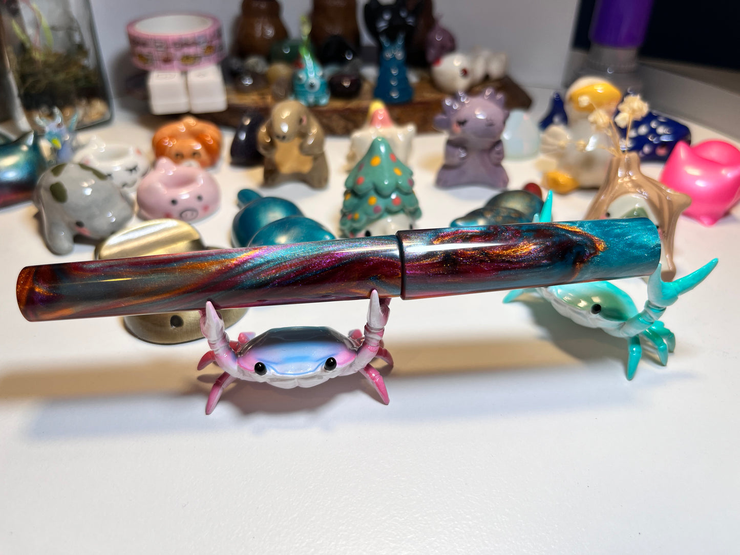 Just Turnings x The Ellipses Collection: Copper Galaxy Fountain Pen (B)