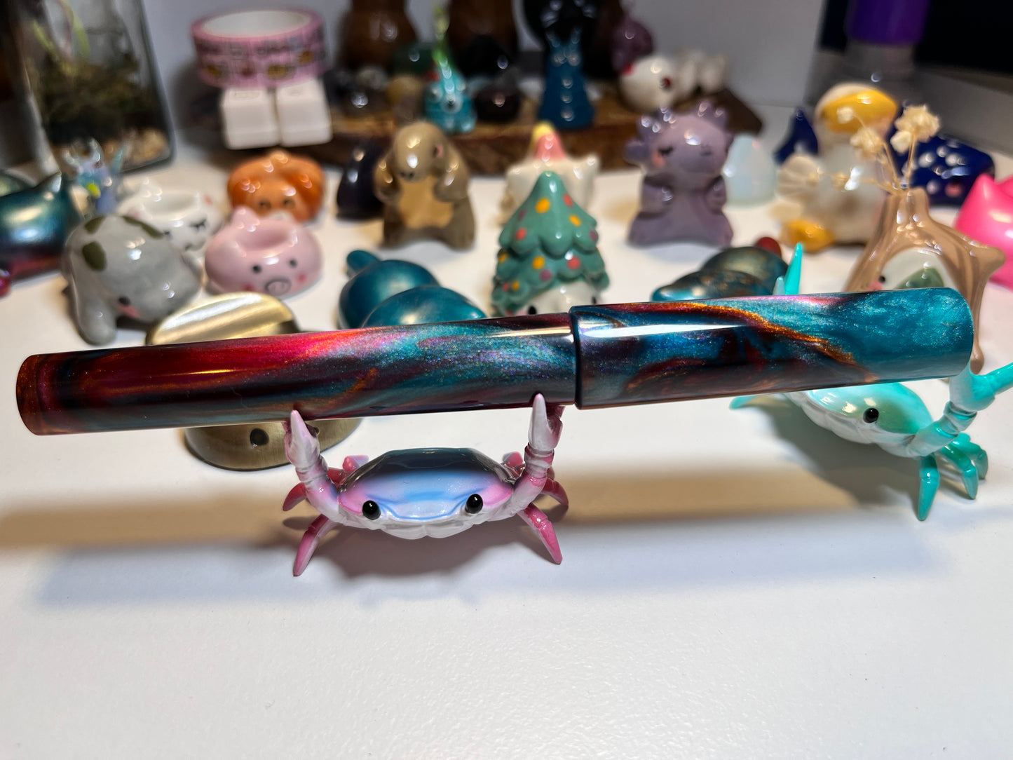 Just Turnings x The Ellipses Collection: Copper Galaxy Fountain Pen (B)