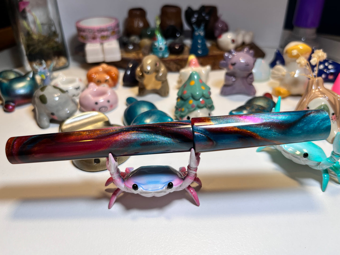 Just Turnings x The Ellipses Collection: Copper Galaxy Fountain Pen (B)