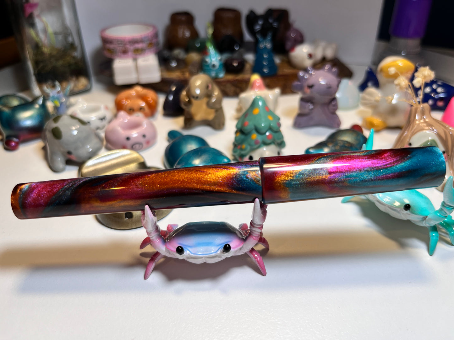Just Turnings x The Ellipses Collection: Copper Galaxy Fountain Pen (B)
