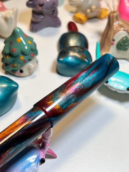Just Turnings x The Ellipses Collection: Copper Galaxy Fountain Pen (B)
