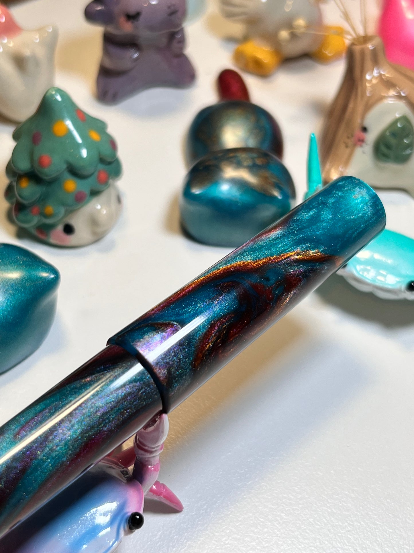 Just Turnings x The Ellipses Collection: Copper Galaxy Fountain Pen (B)