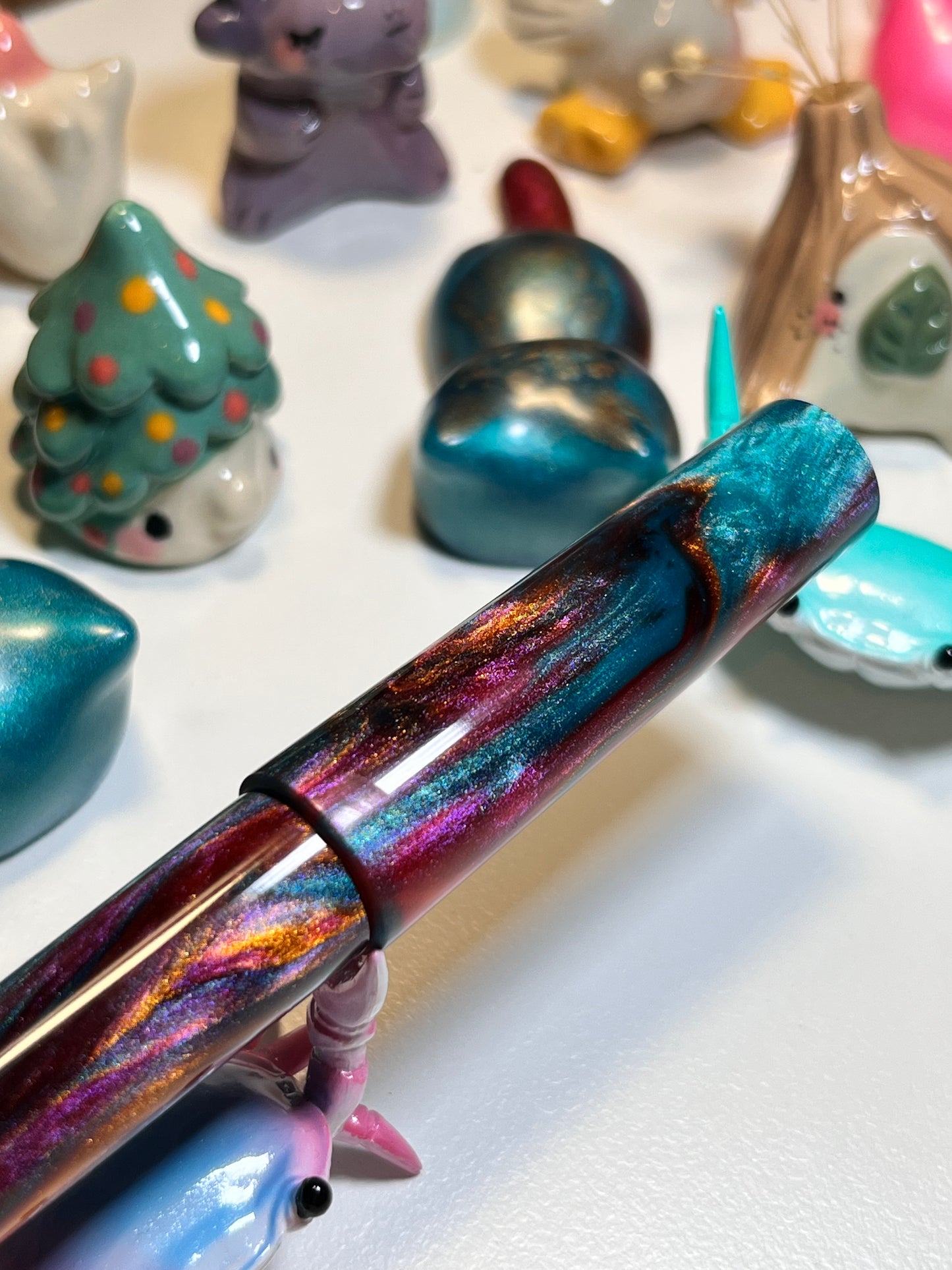 Just Turnings x The Ellipses Collection: Copper Galaxy Fountain Pen (B)