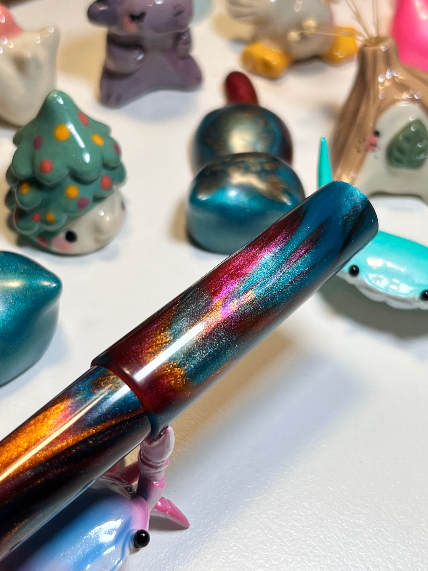 Just Turnings x The Ellipses Collection: Copper Galaxy Fountain Pen (B)