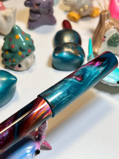 Just Turnings x The Ellipses Collection: Copper Galaxy Fountain Pen (A)