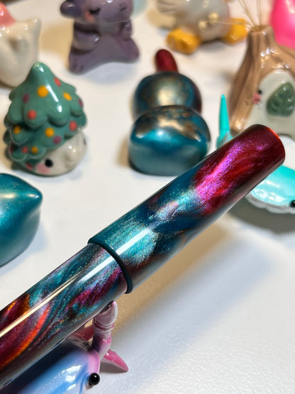 Just Turnings x The Ellipses Collection: Copper Galaxy Fountain Pen (A)