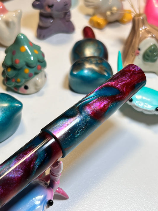 Just Turnings x The Ellipses Collection: Copper Galaxy Fountain Pen (A)