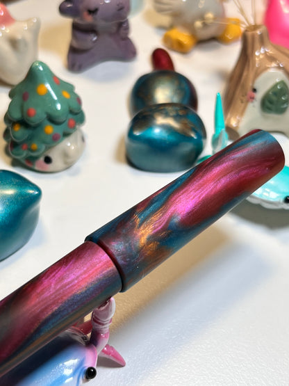 Just Turnings x The Ellipses Collection: Copper Galaxy Fountain Pen (Matte)