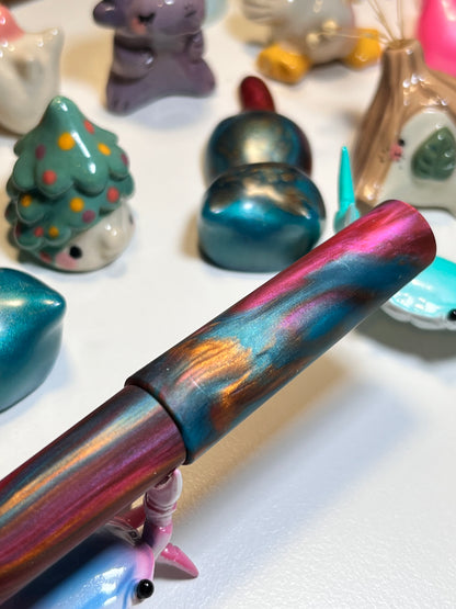 Just Turnings x The Ellipses Collection: Copper Galaxy Fountain Pen (Matte)