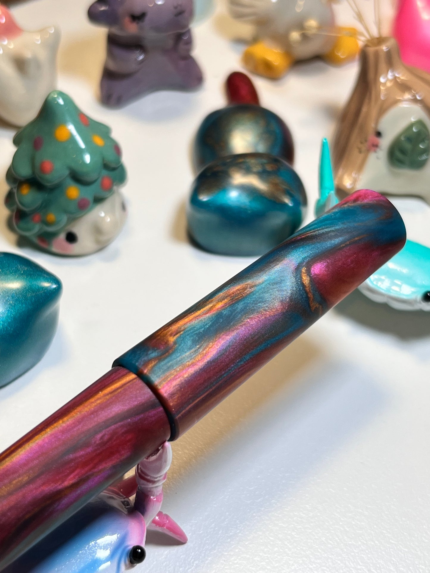 Just Turnings x The Ellipses Collection: Copper Galaxy Fountain Pen (Matte)