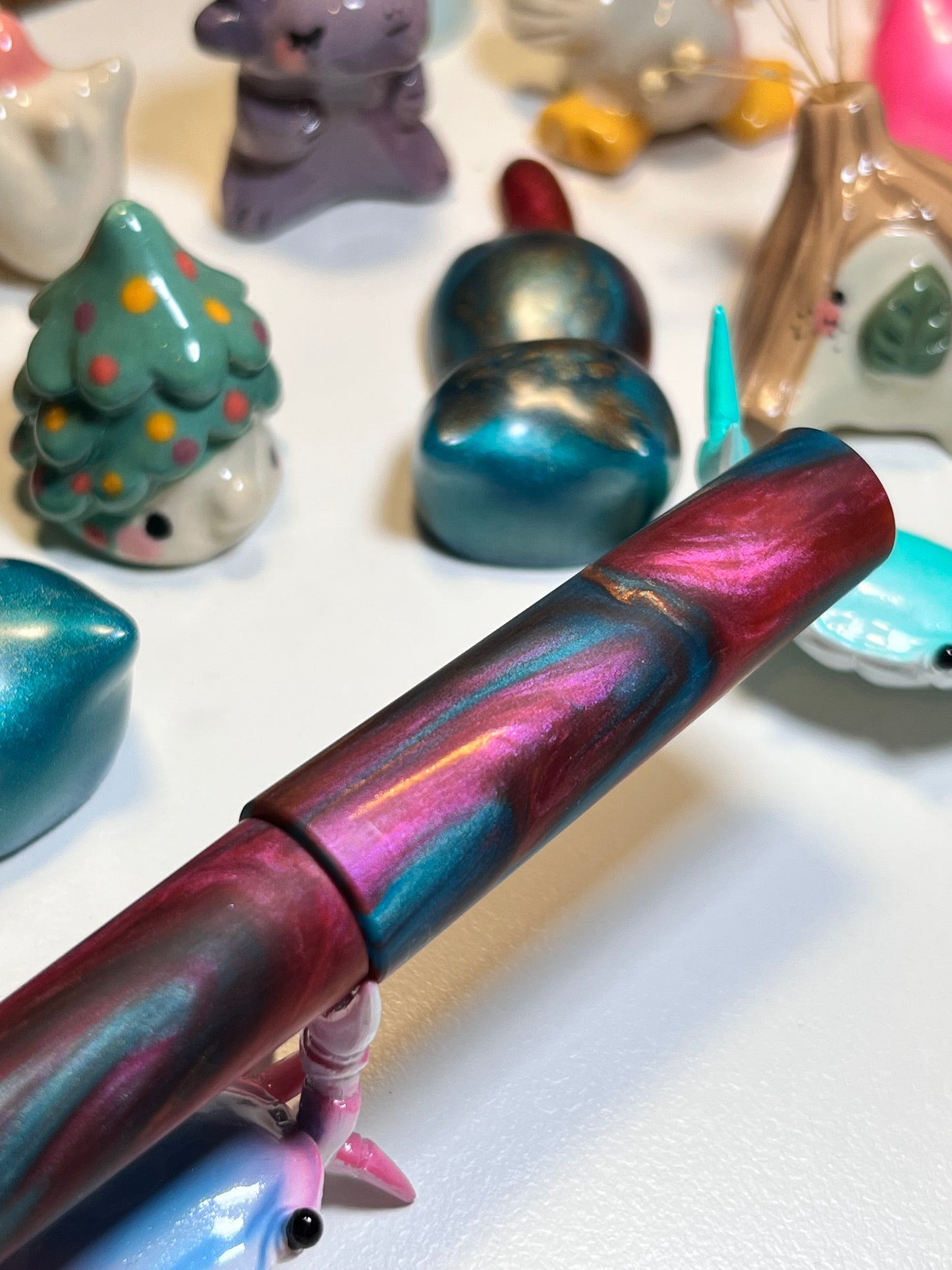 Just Turnings x The Ellipses Collection: Copper Galaxy Fountain Pen (Matte)