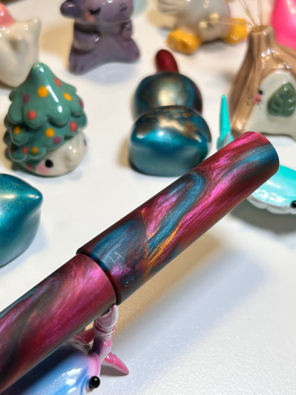Just Turnings x The Ellipses Collection: Copper Galaxy Fountain Pen (Matte)
