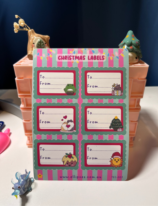 Sticker Sheet - Christmas Labels