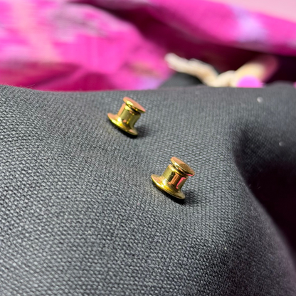 Locking Pin Backs - 5-pack - Gold-plated