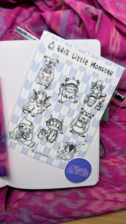 Vinyl Sticker Sheet - Eri's Little Monster