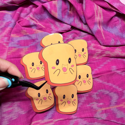 Vinyl Sticker - Excited Toast