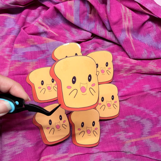 Vinyl Sticker - Excited Toast