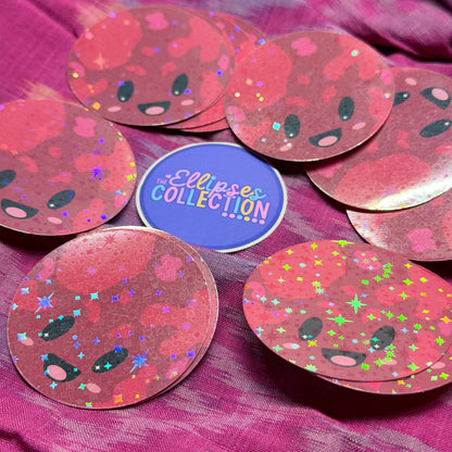 Vinyl Sticker - Happy Planets (Sparkly Laminate)