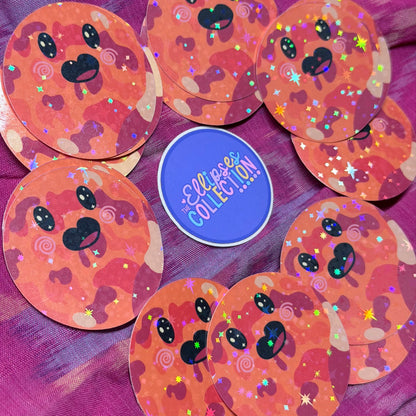 Vinyl Sticker - Happy Planets (Sparkly Laminate)