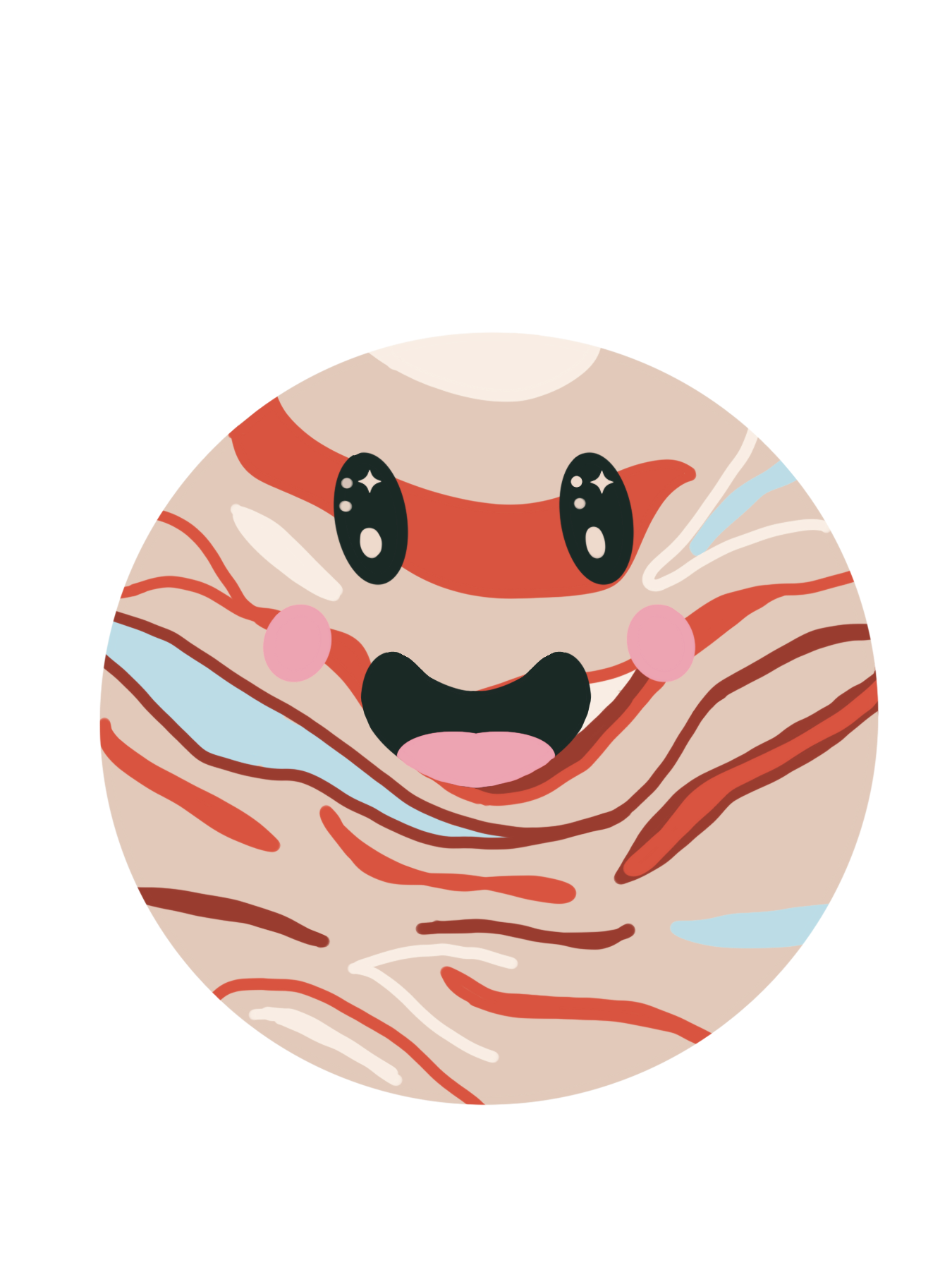 Vinyl Stickers - Happy Planets (Matte Laminate)