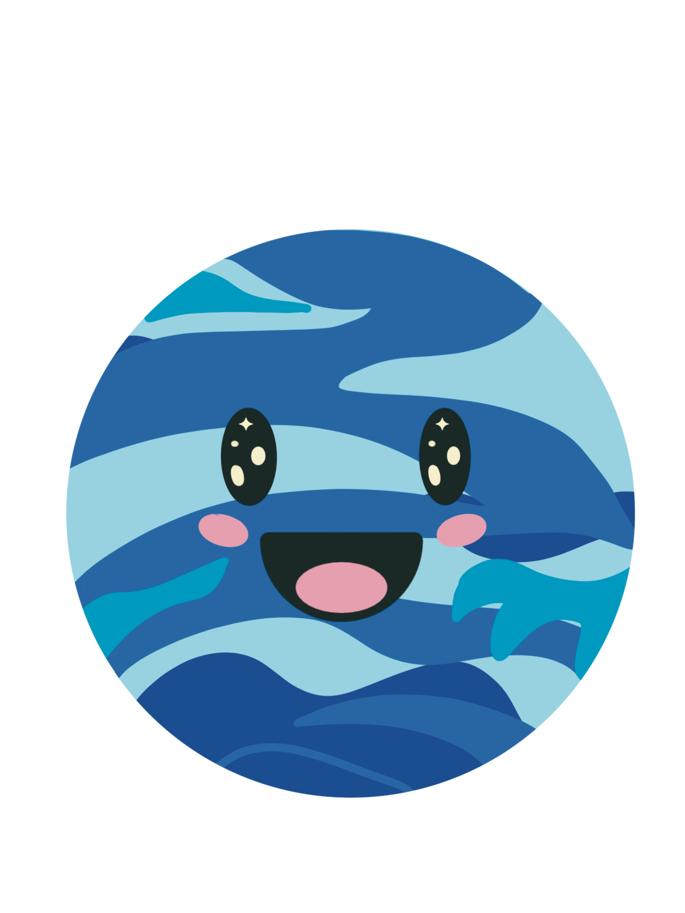 Vinyl Stickers - Happy Planets (Matte Laminate)
