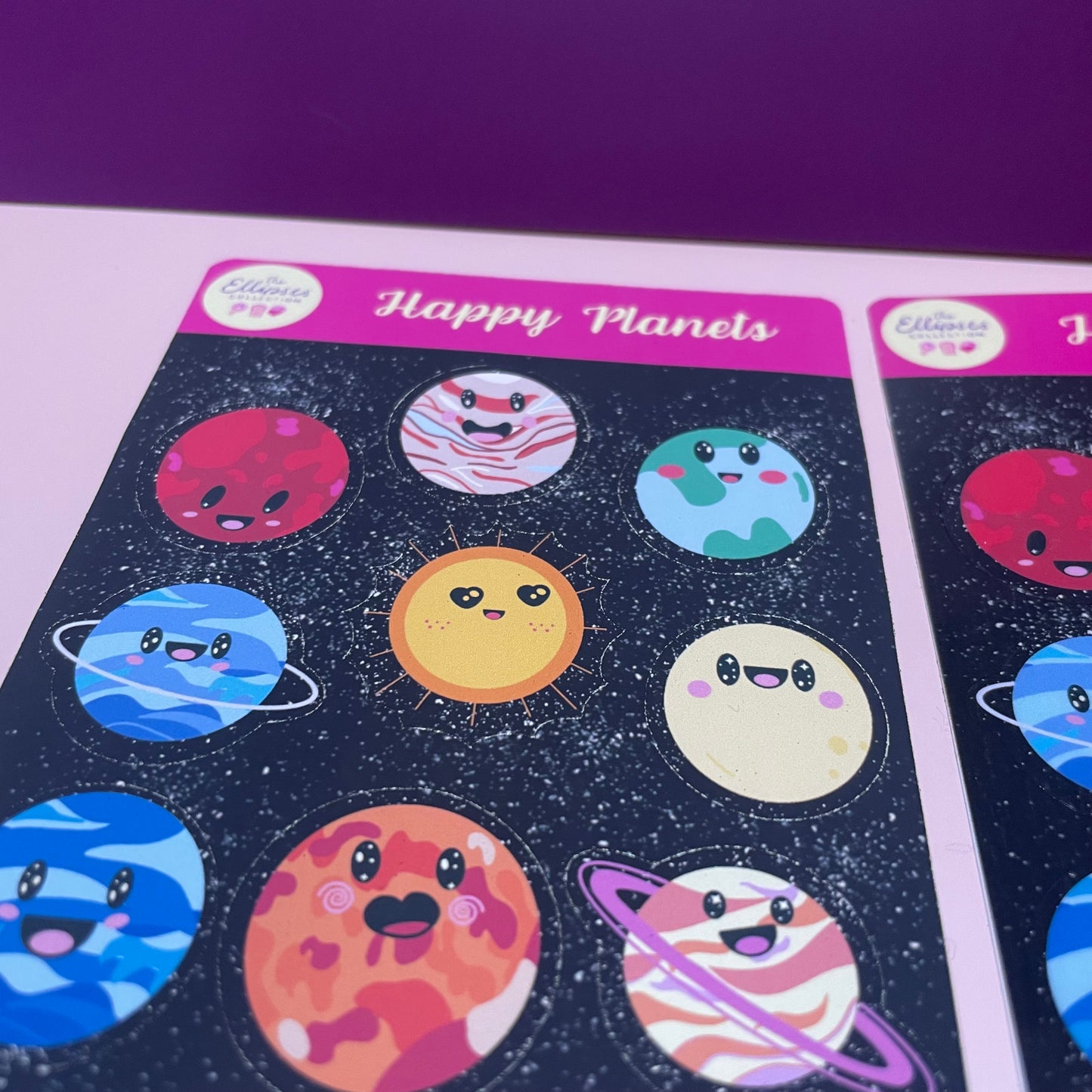 Sticker Sheet - Happy Planets